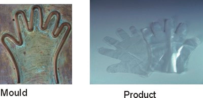 آلة القفازات البلاستيكية القابل للتصرف