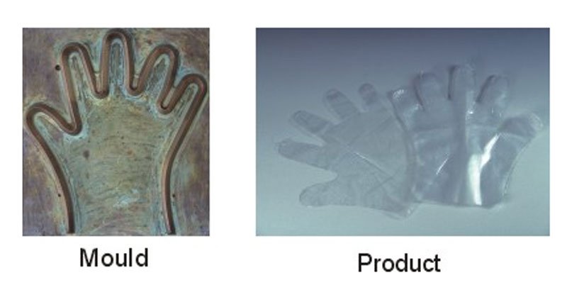 آلة القفازات البلاستيكية القابل للتصرف